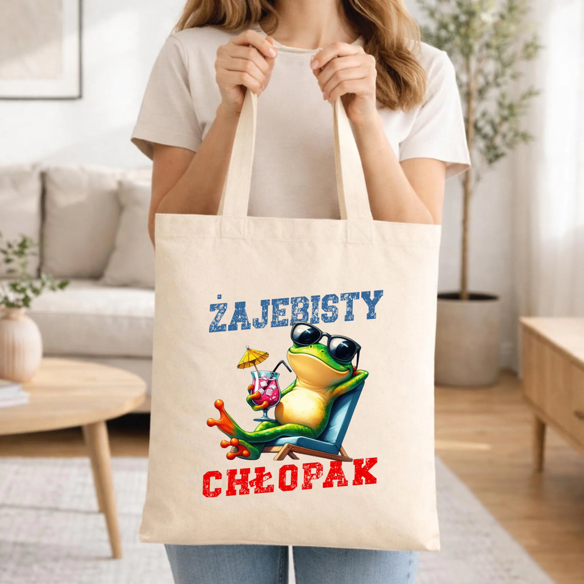 Torba z żabą - prezent dla chłopaka - Żajebisty chłopak DCH19
