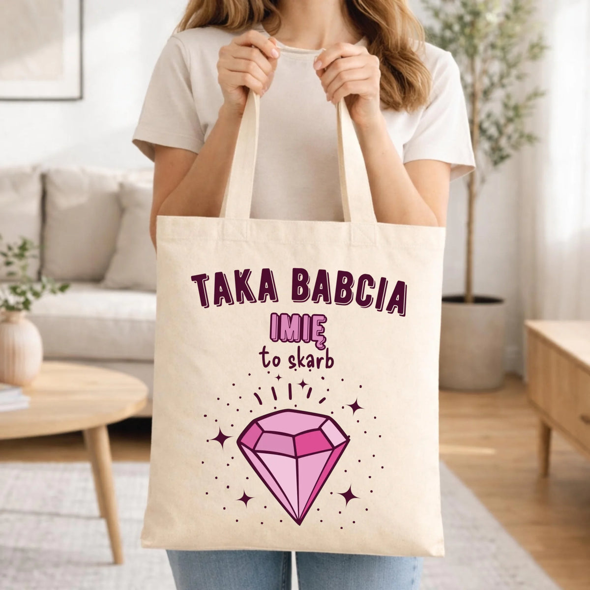 Torba dla babci - Taka Babcia to skarb - personalizowana B06