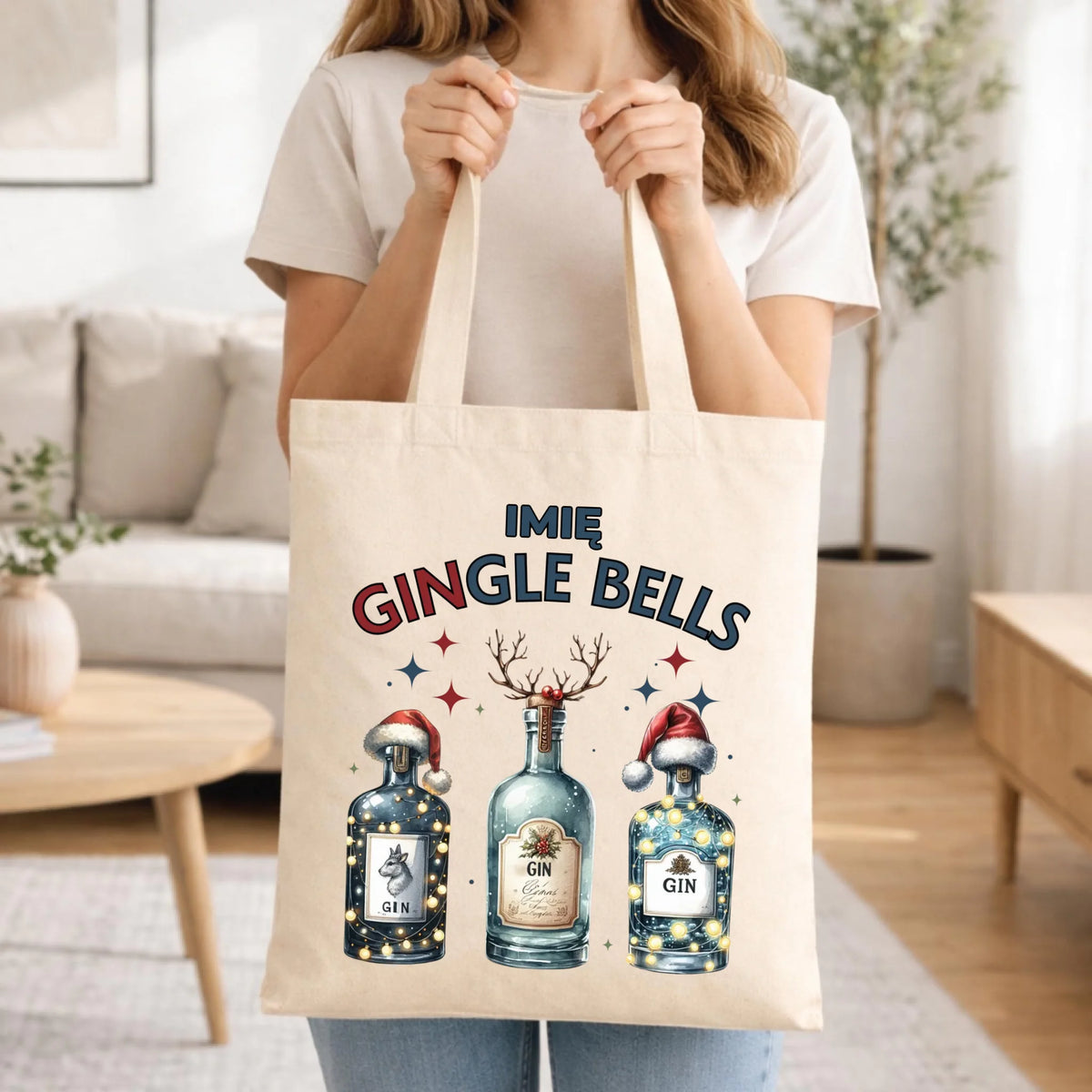 Torba świąteczna - Gin Gingle bells - personalizowana BN68