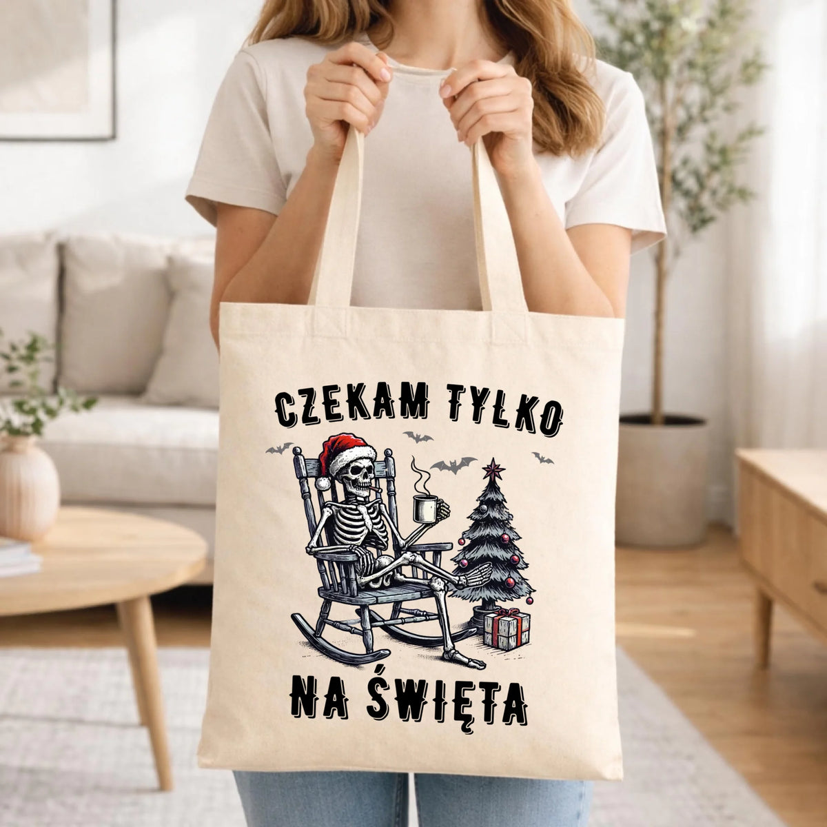 Torba świąteczna - Czekam tylko na święta BN56