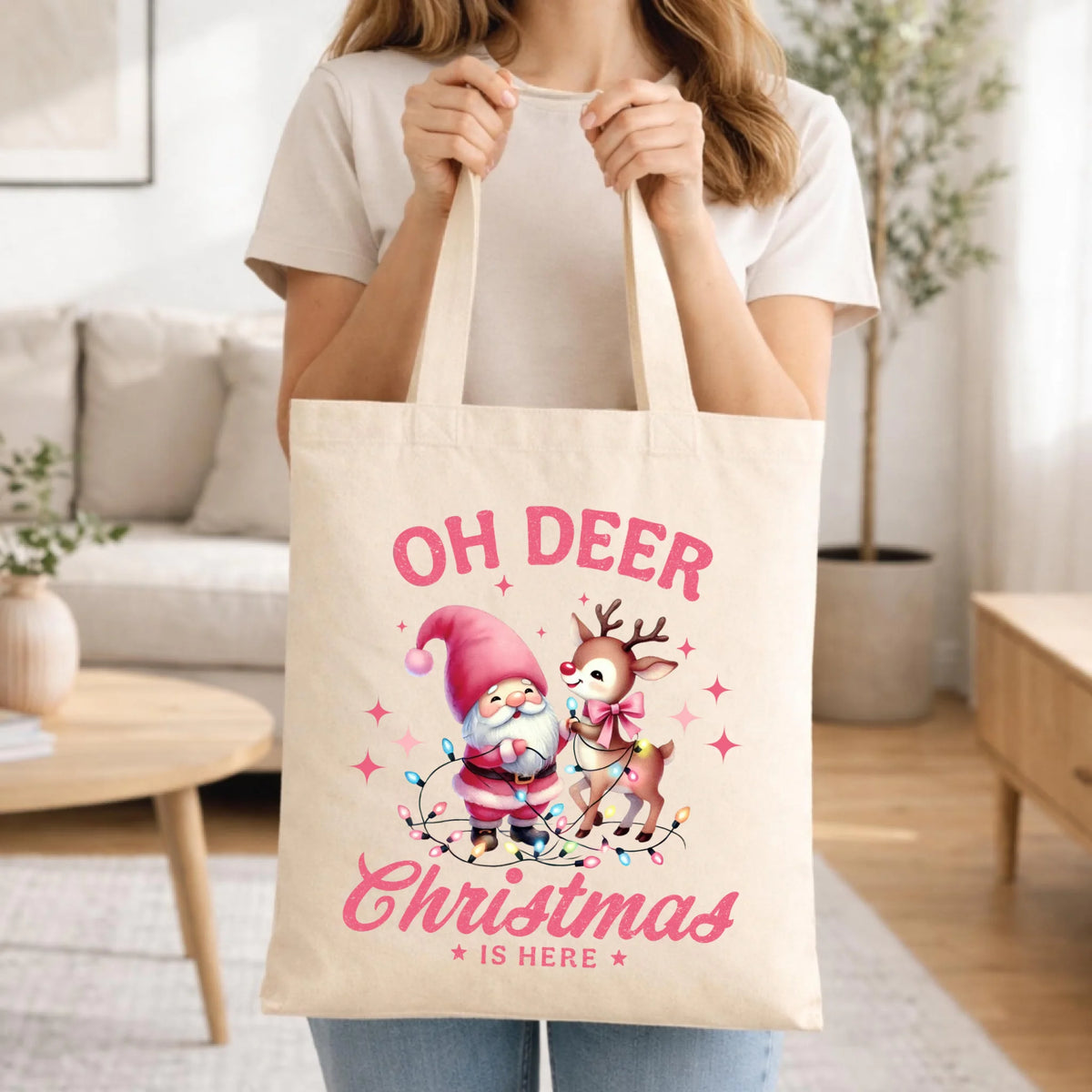 Torba świąteczna - Oh deer Christmas is here BN59