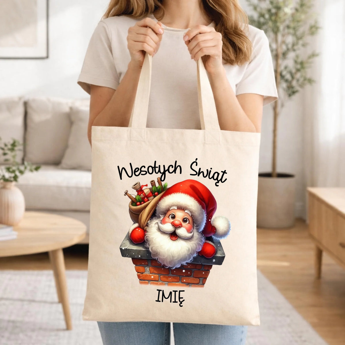 Torba świąteczna - prezent na Mikołajki Mikołaj - personalizowana BN08