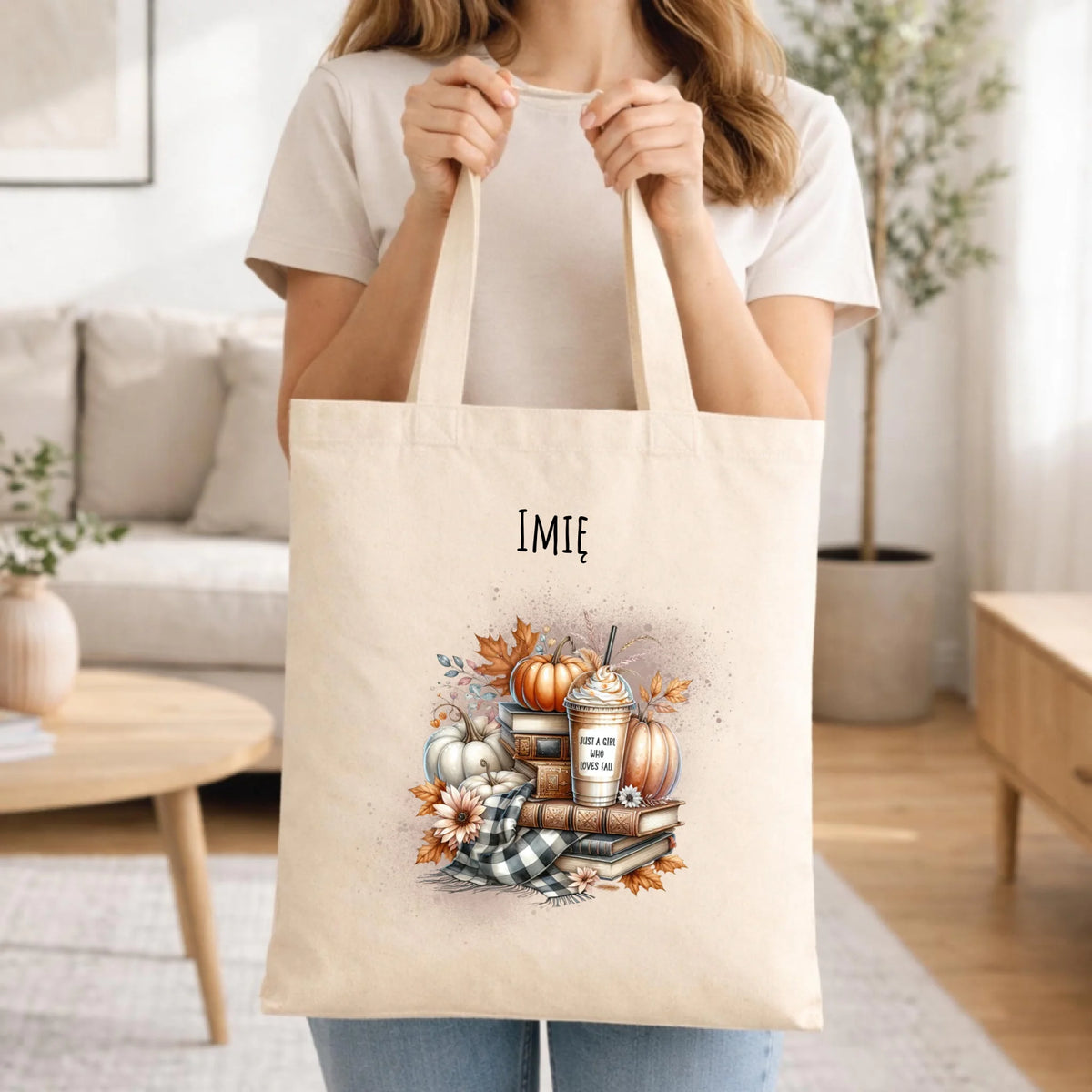 Torba jesienna - Książkara - personalizowana JS14