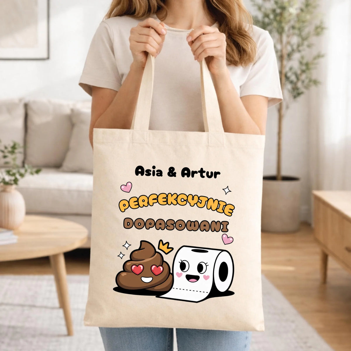 Torba dla par - Perfekcyjnie dopasowani - personalizowana W81
