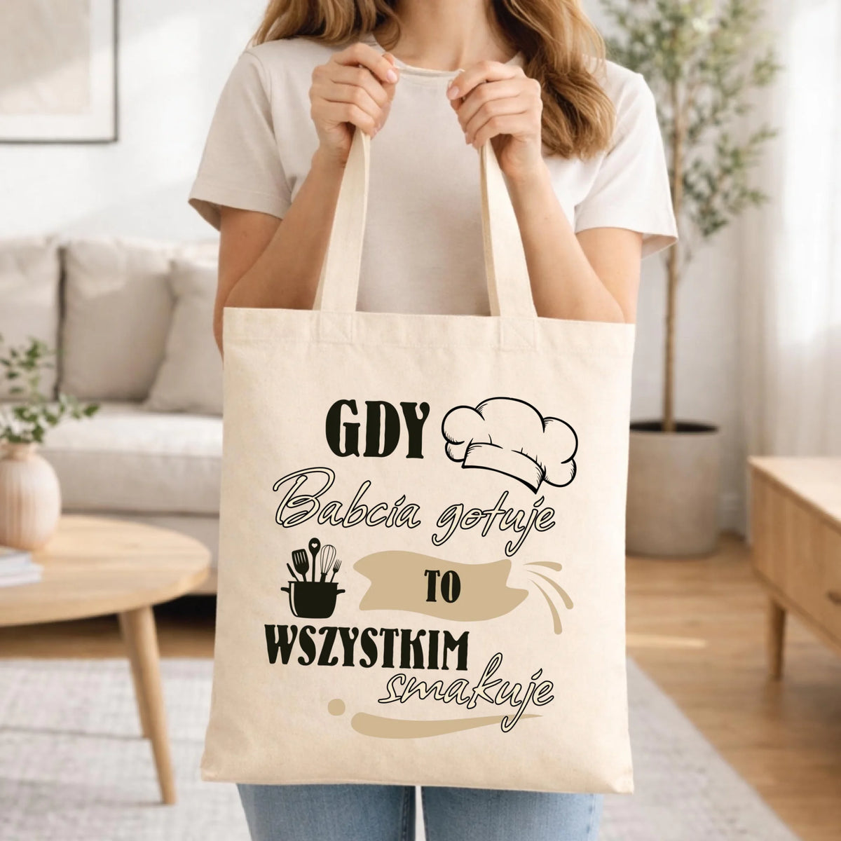 Torba dla babci - Gdy babcia gotuje to wszystkim smakuje B36