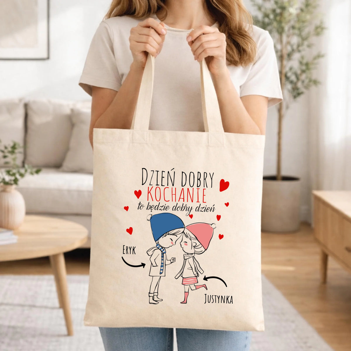 Torba dla par - Dzień dobry Kochanie - personalizowana W10