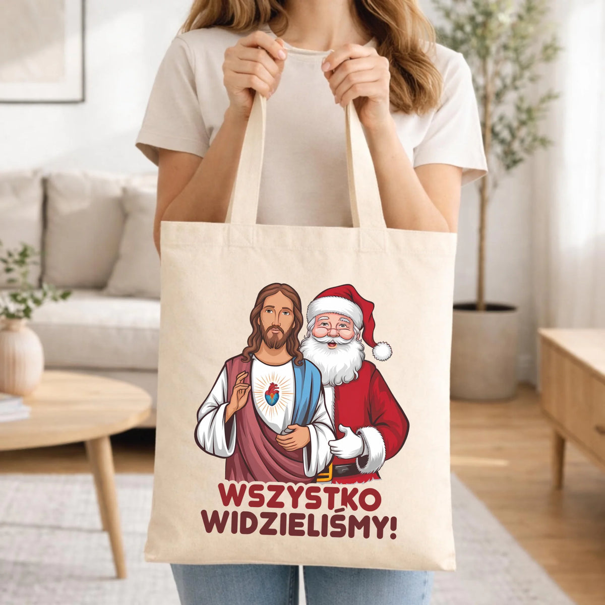 Torba świąteczna - Jezus i Mikołaj Wszystko widzieliśmy BN89