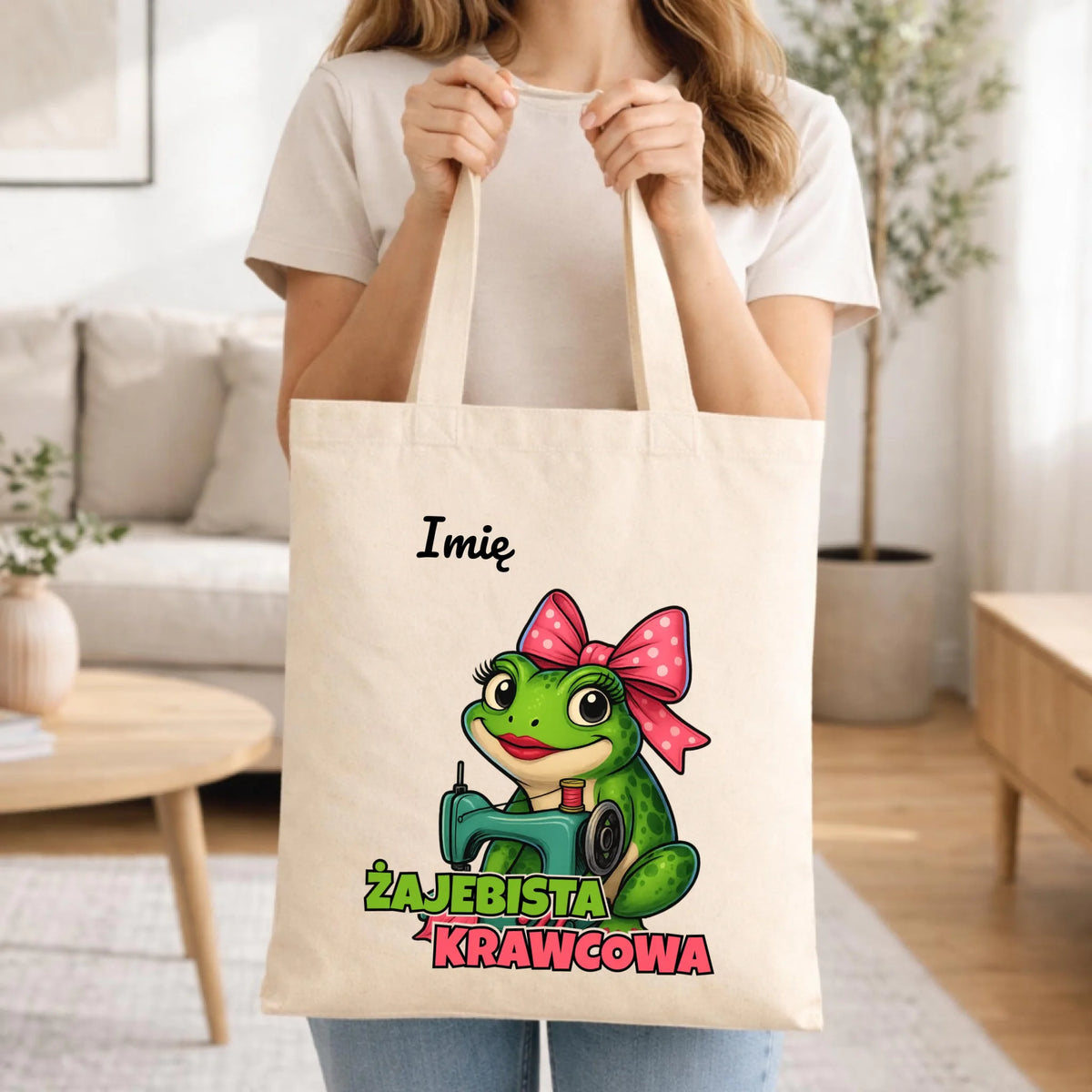 Torba szyciowa dla krawcowej - Żajebista Krawcowa - personalizowana HS32
