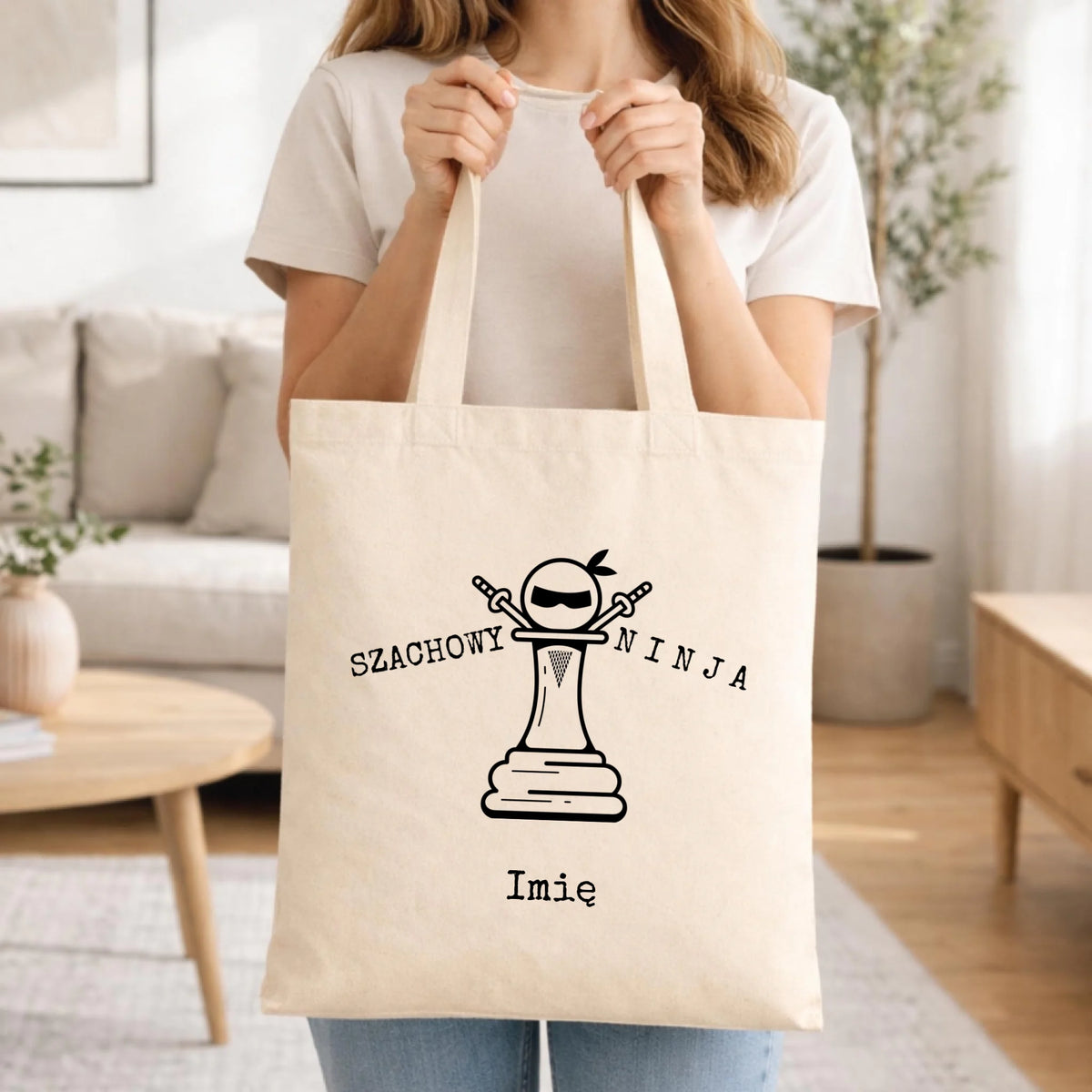Torba dla szachisty - Szachowy ninja - personalizowana HSZ01