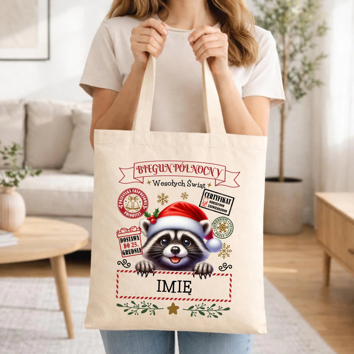 Torba świąteczna - Szop Paczka od Mikołaja - personalizowana BN145