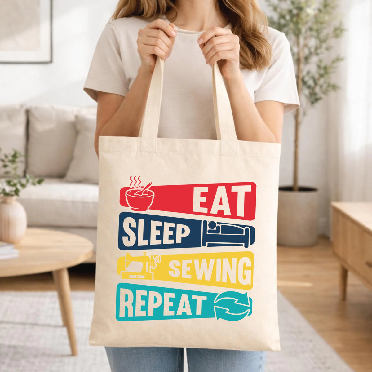 Torba szyciowa dla krawcowej - Eat sleep sewing repeat HS21