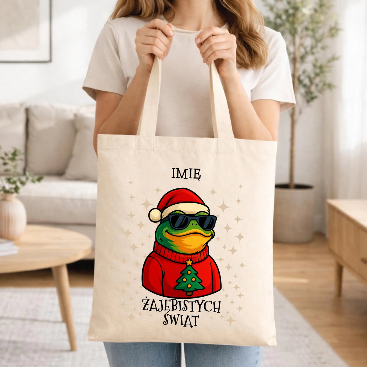 Torba świąteczna - Żajebistych Świąt - personalizowana BN144