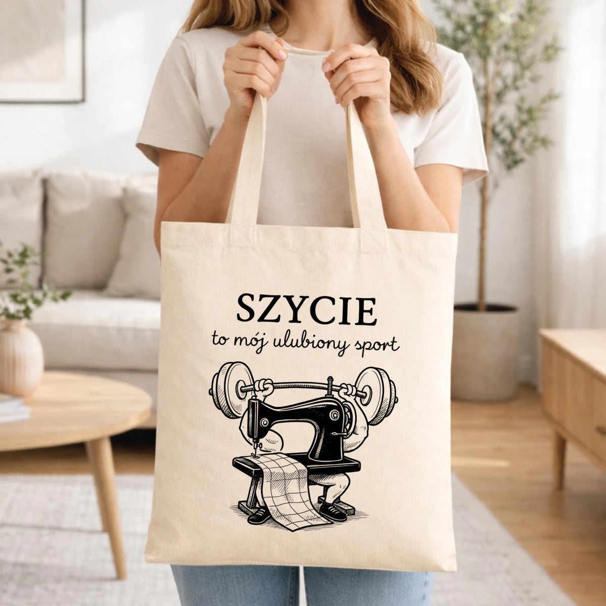 Torba szyciowa dla krawcowej - Szycie to mój ulubiony sport HS23