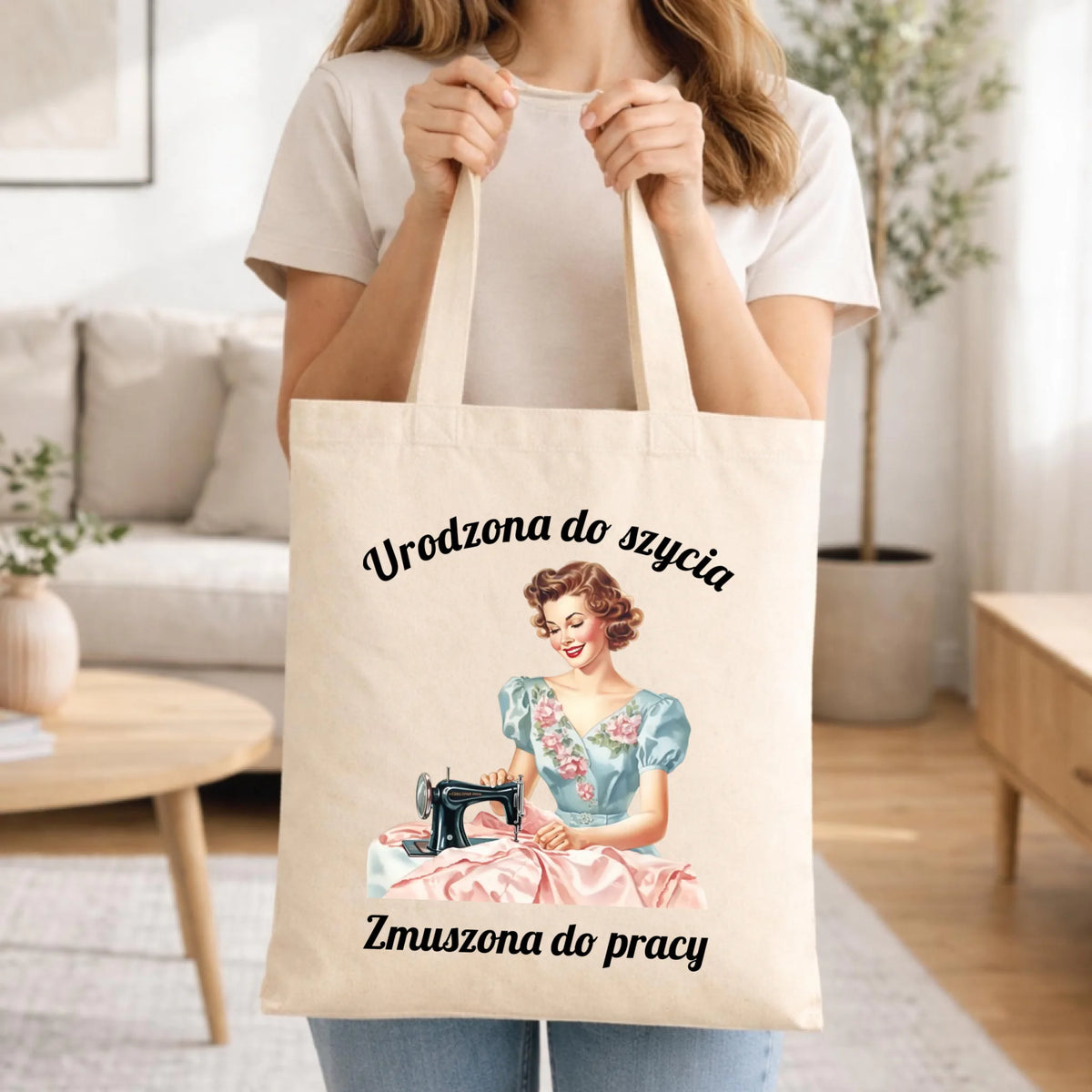 Torba szyciowa dla krawcowej - Urodzona do szycia HS18