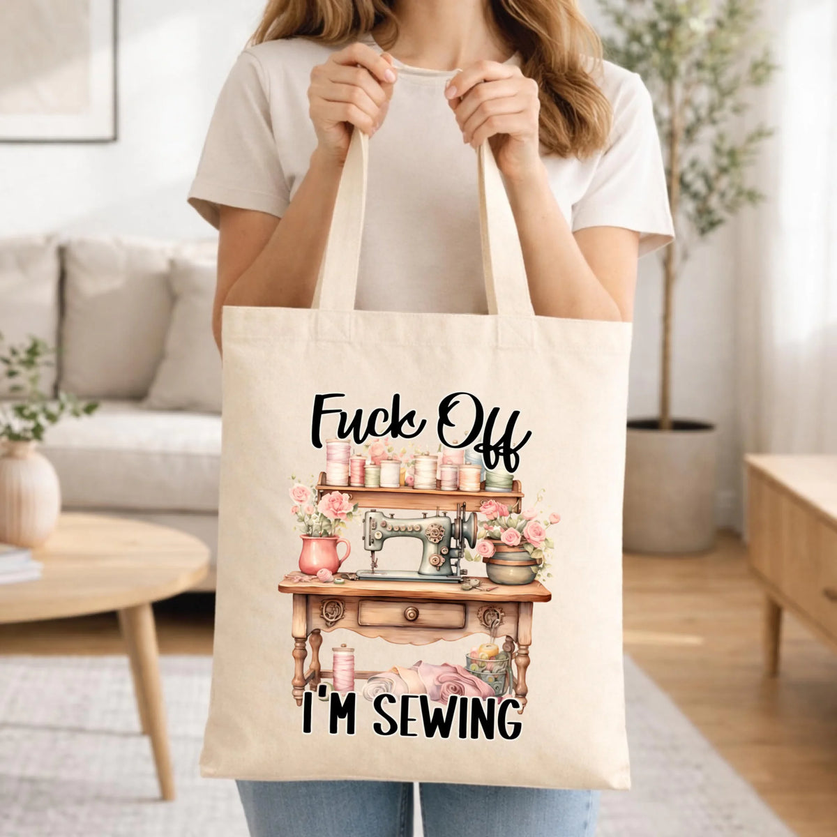Torba szyciowa dla krawcowej - Fck off im sewing HS16