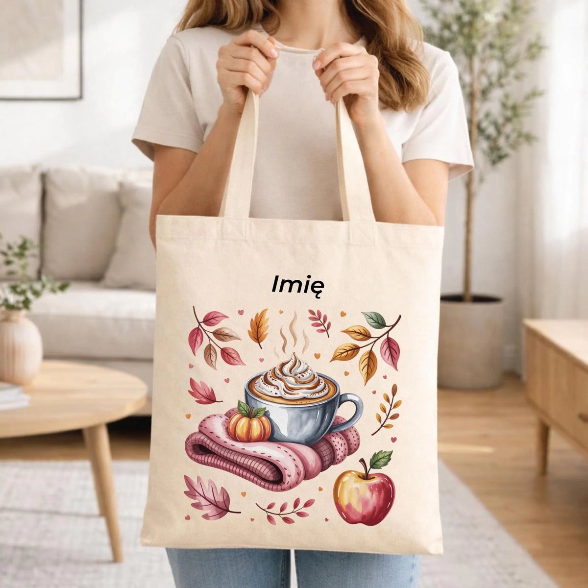 Torba jesienna - Przytulna jesień - personalizowana JS29