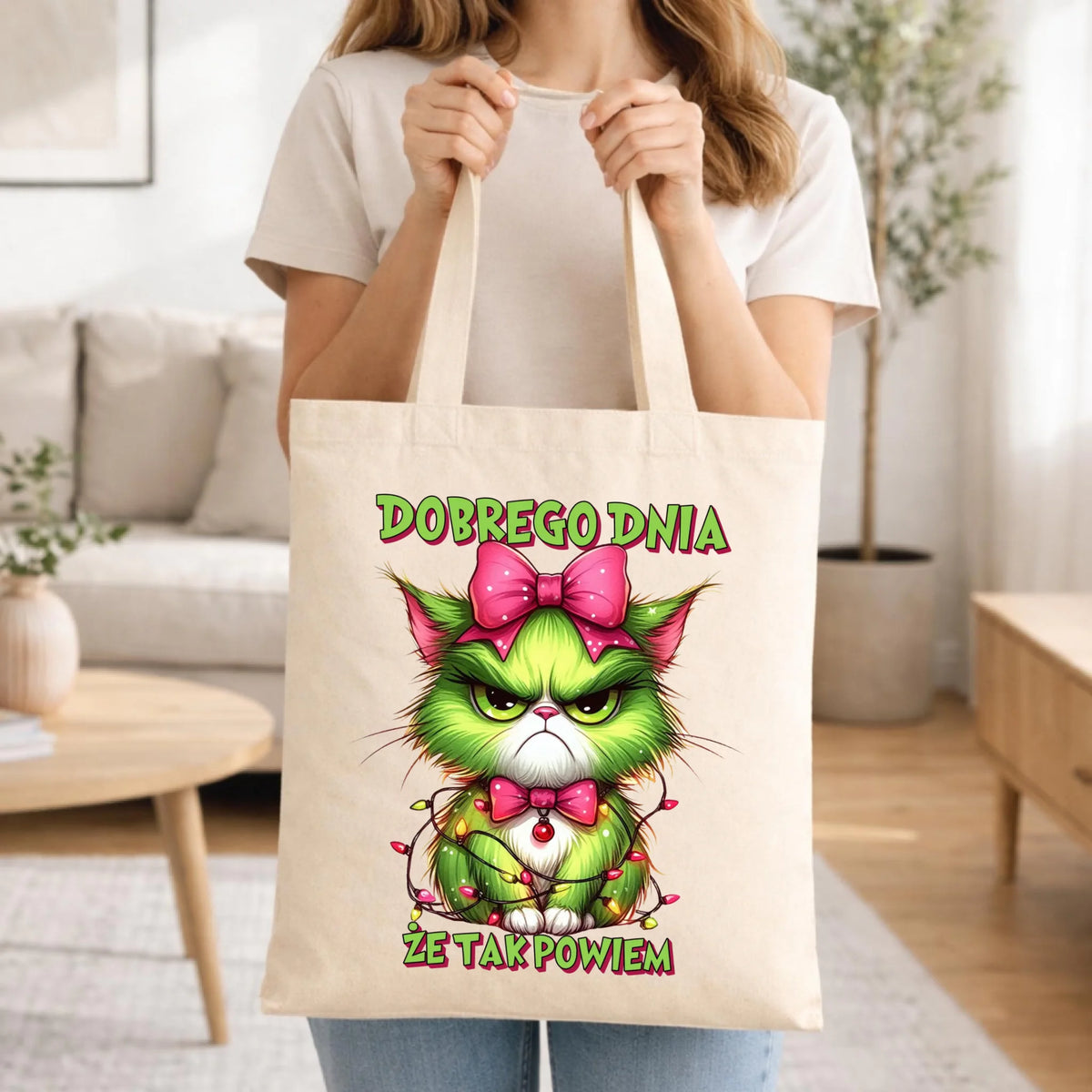 Torba świąteczna - prezent dla niej - Grinch dobrego dnia, że tak powiem BN153