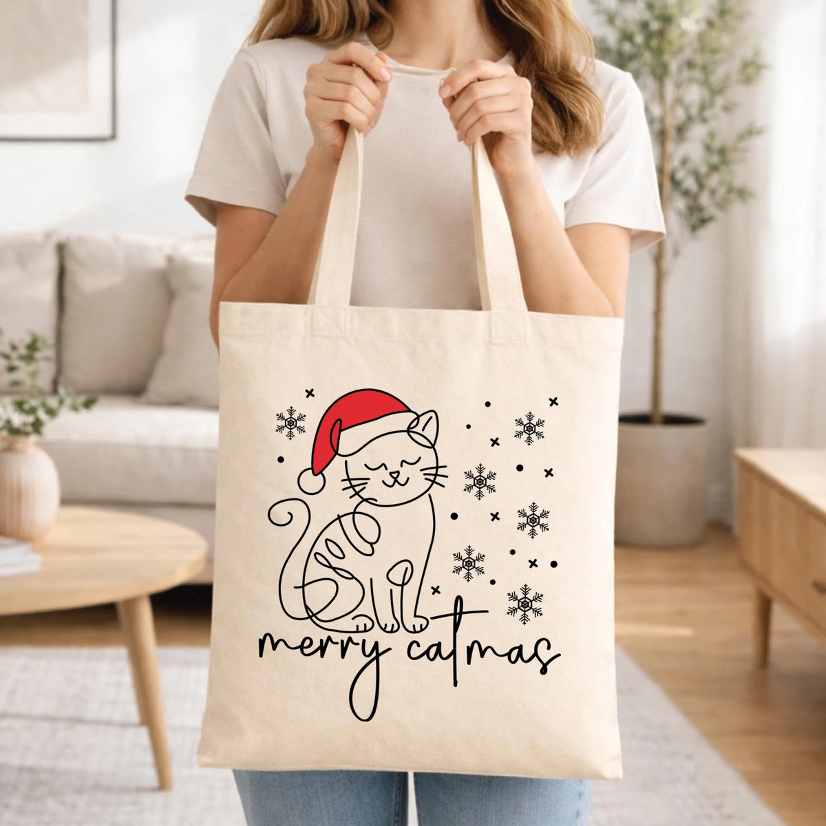 Torba świąteczna - prezent dla kociary - Merry catmas BN151