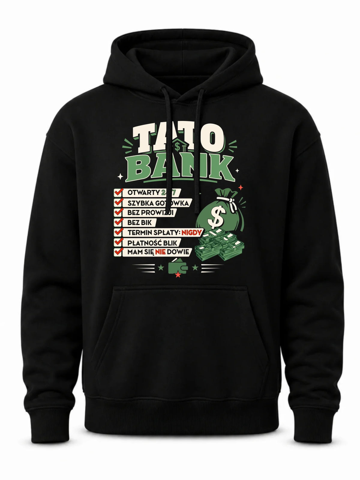 Bluza z kapturem dla taty - Tato Bank DT41