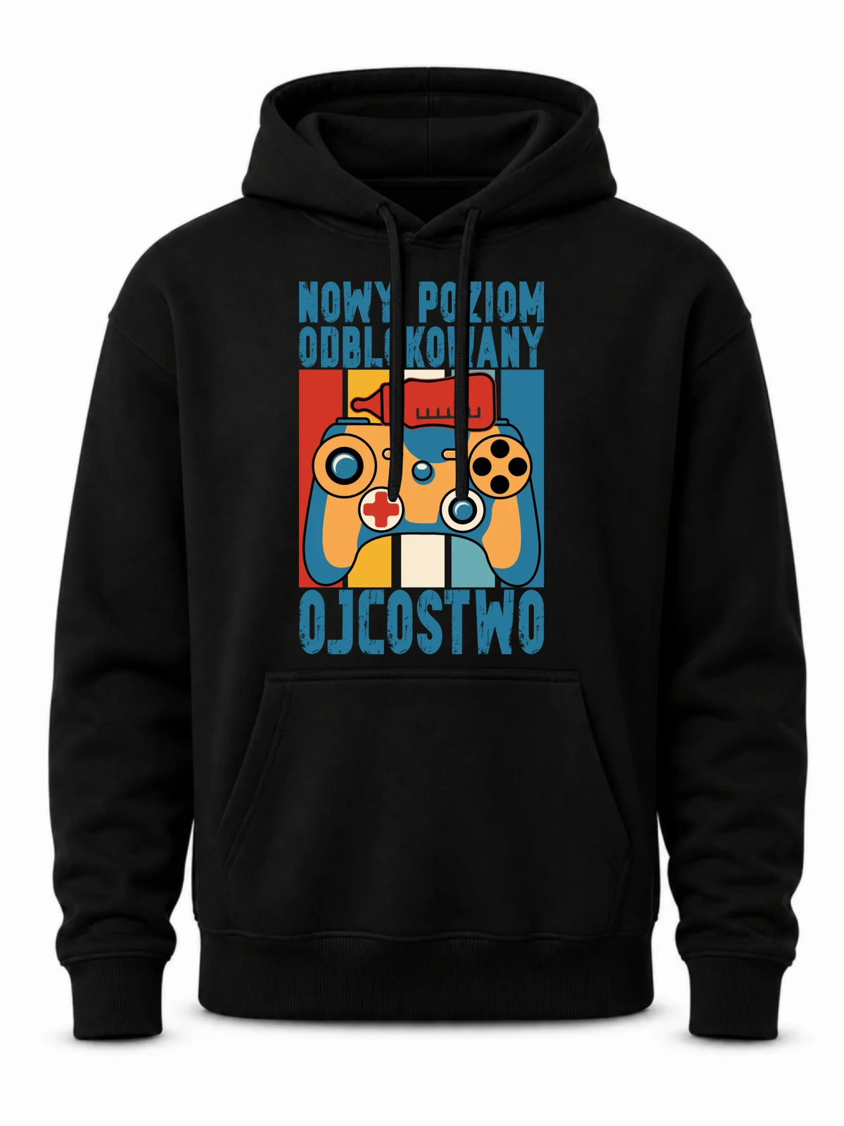 Bluza z kapturem dla młodego taty gamera - Nowy poziom odblokowany DT24