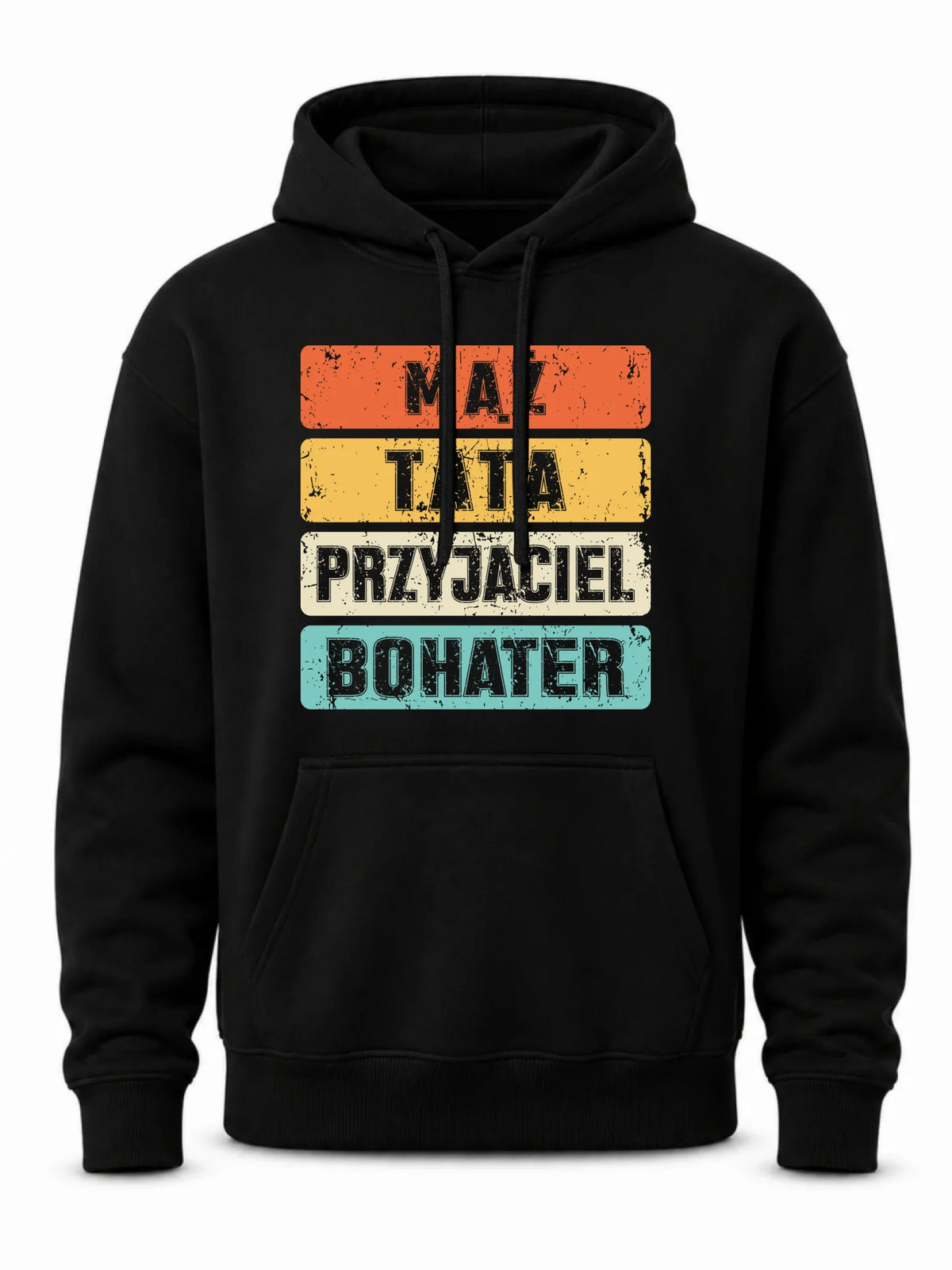 Bluza z kapturem dla taty - Mąż Tata Przyjaciel Bohater DT05
