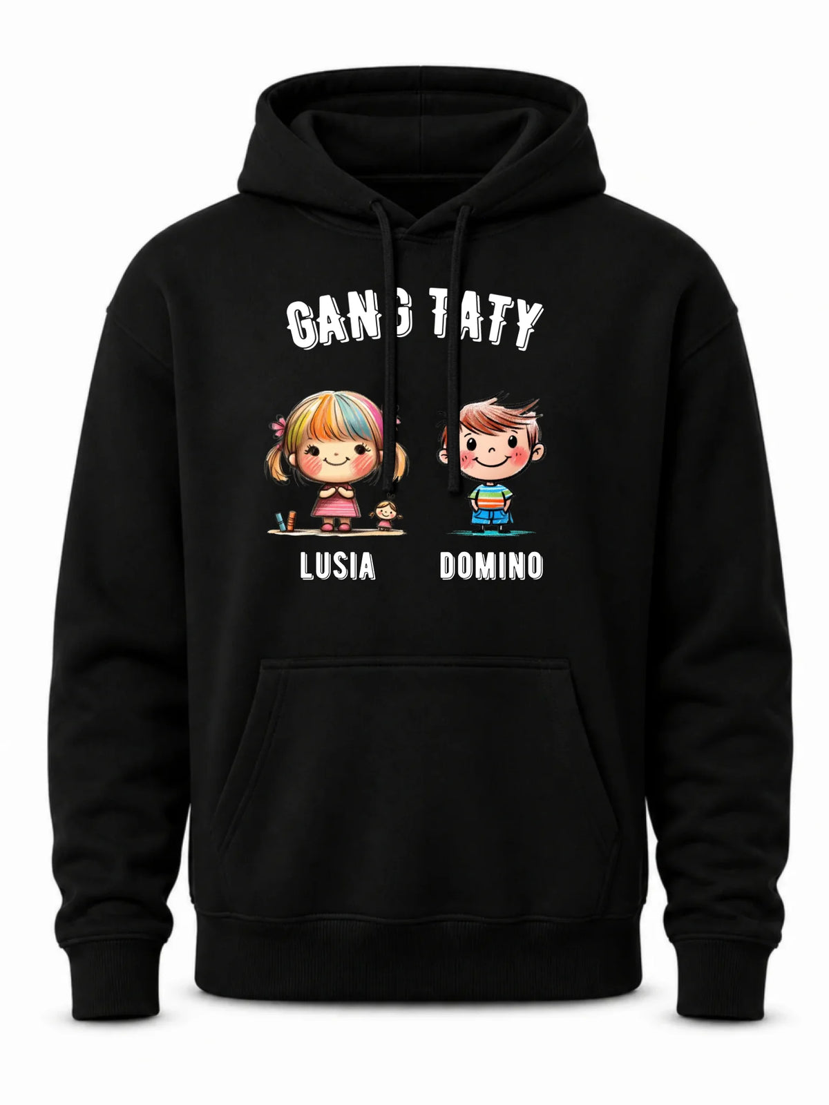 Bluza z kapturem dla taty z imionami dzieci - Gang taty - personalizowana DT09
