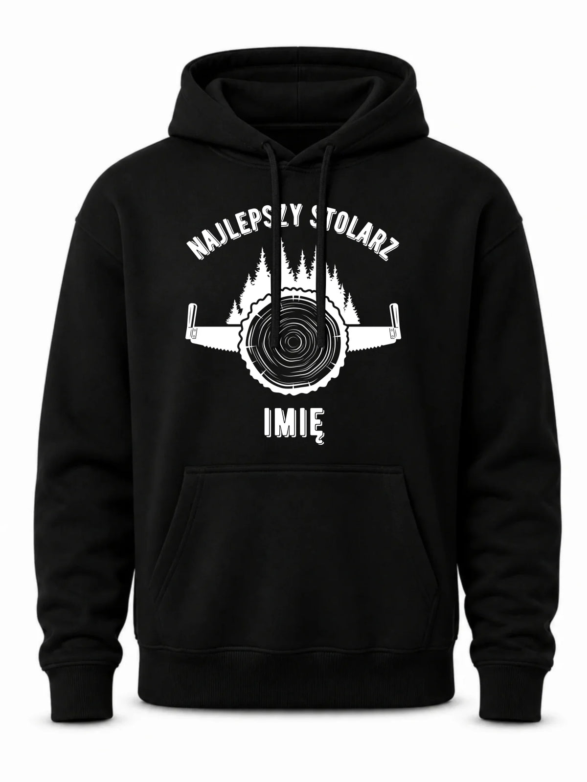 Bluza męska z kapturem dla stolarza - Najlepszy stolarz - personalizowana ZS01