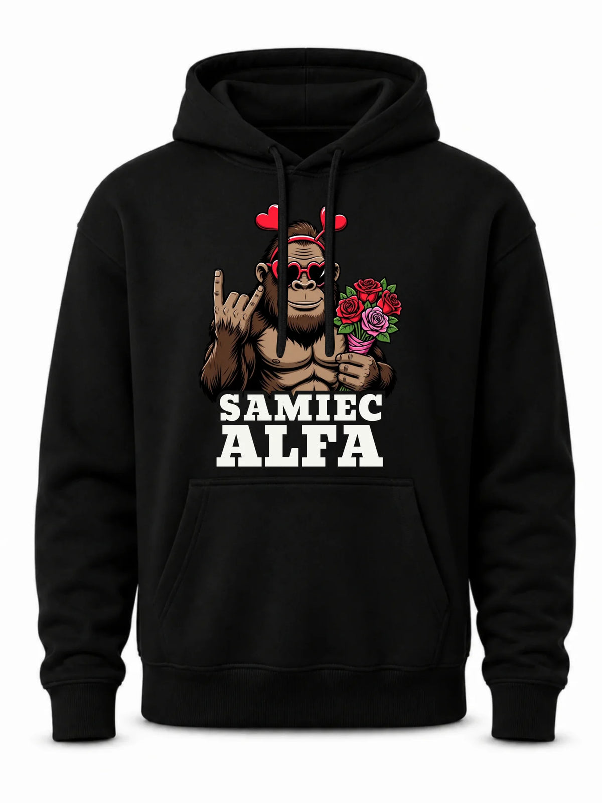 Bluza męska z kapturem - Samiec Alfa W74
