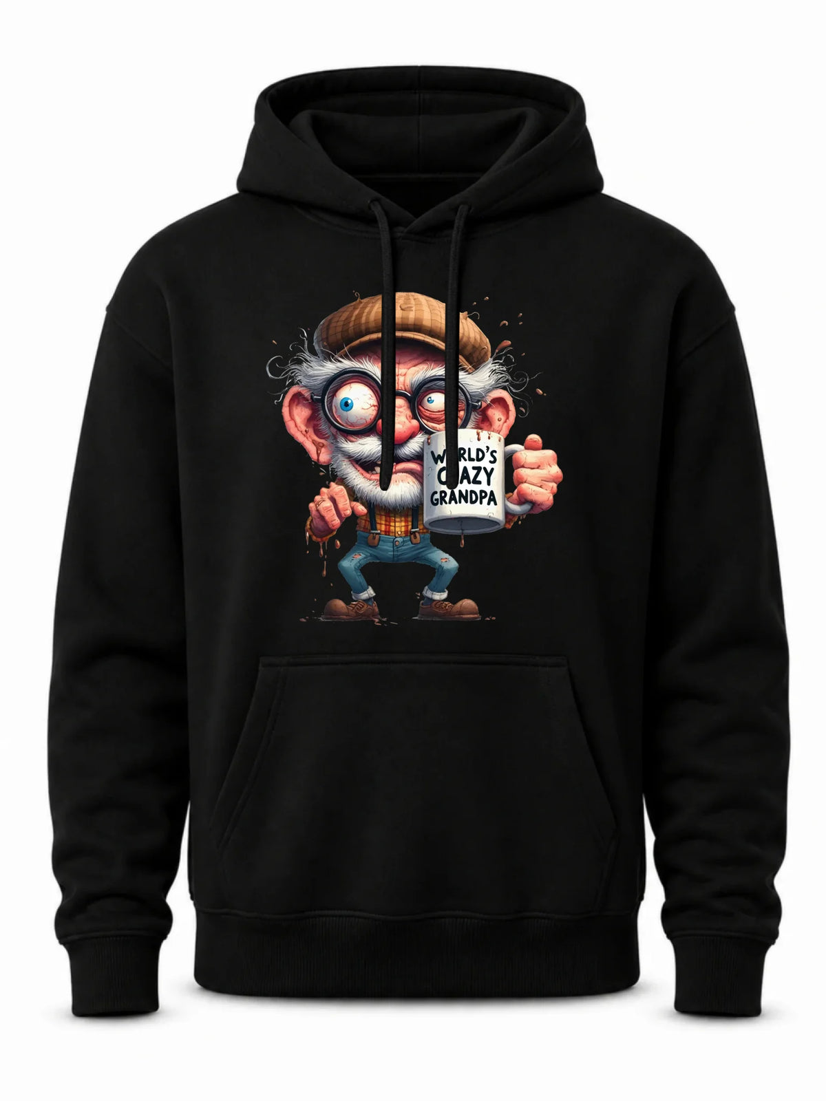 Bluza z kapturem dla dziadka - Crazy grandpa D38