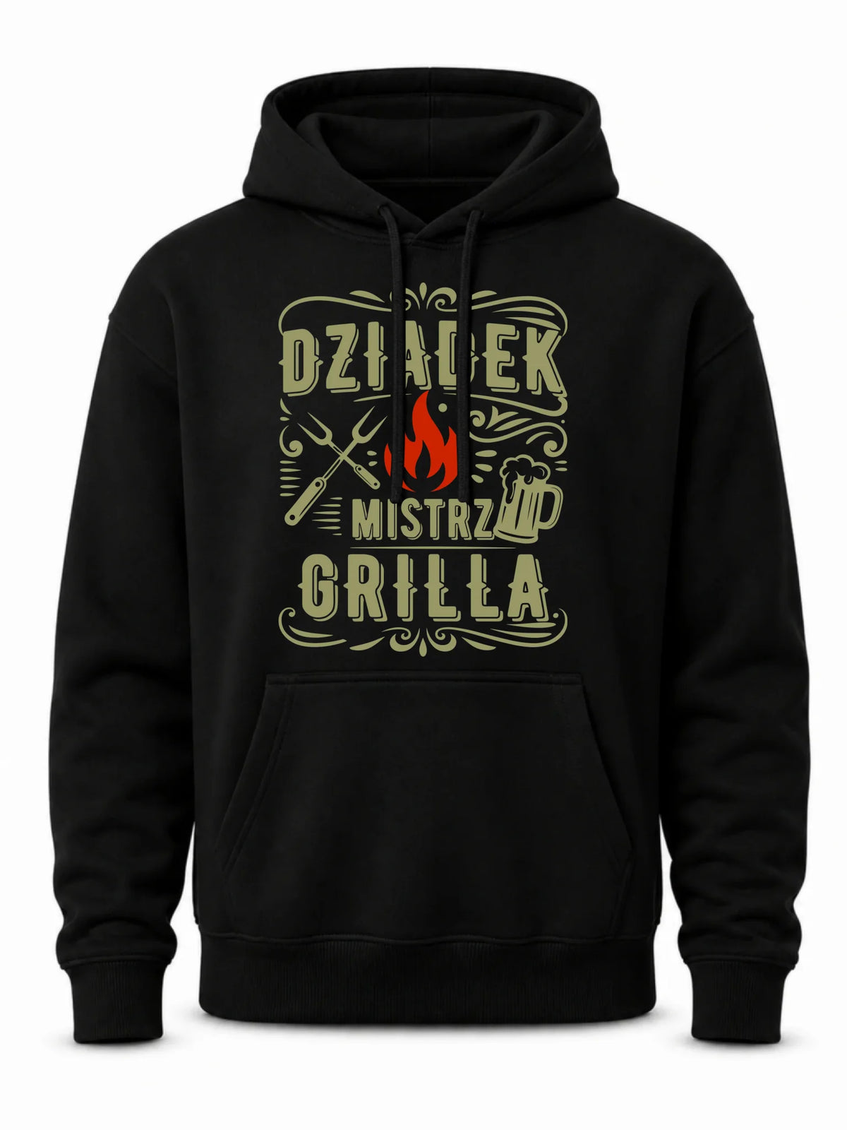 Bluza z kapturem dla dziadka - Dziadek mistrz grilla D33