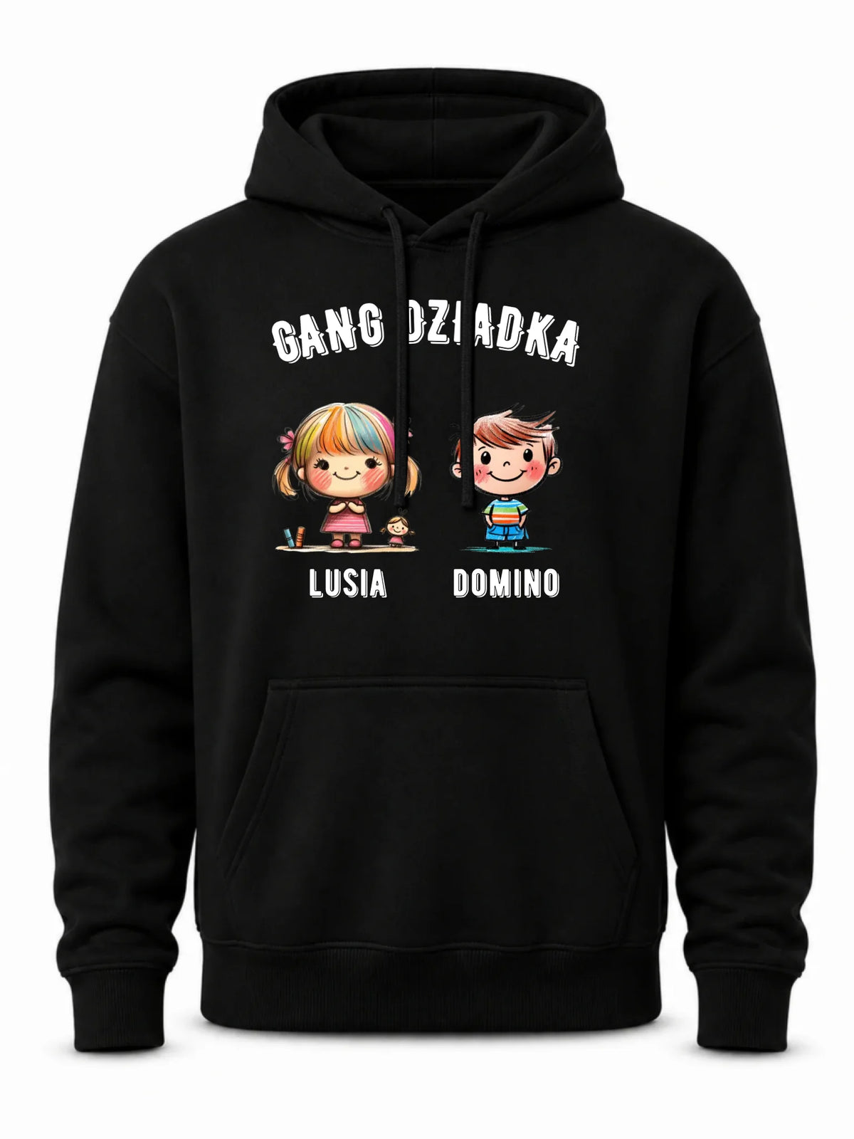 Bluza z kapturem dla dziadka - Gang Dziadka imiona wnuków 2-6 - personalizowana D18