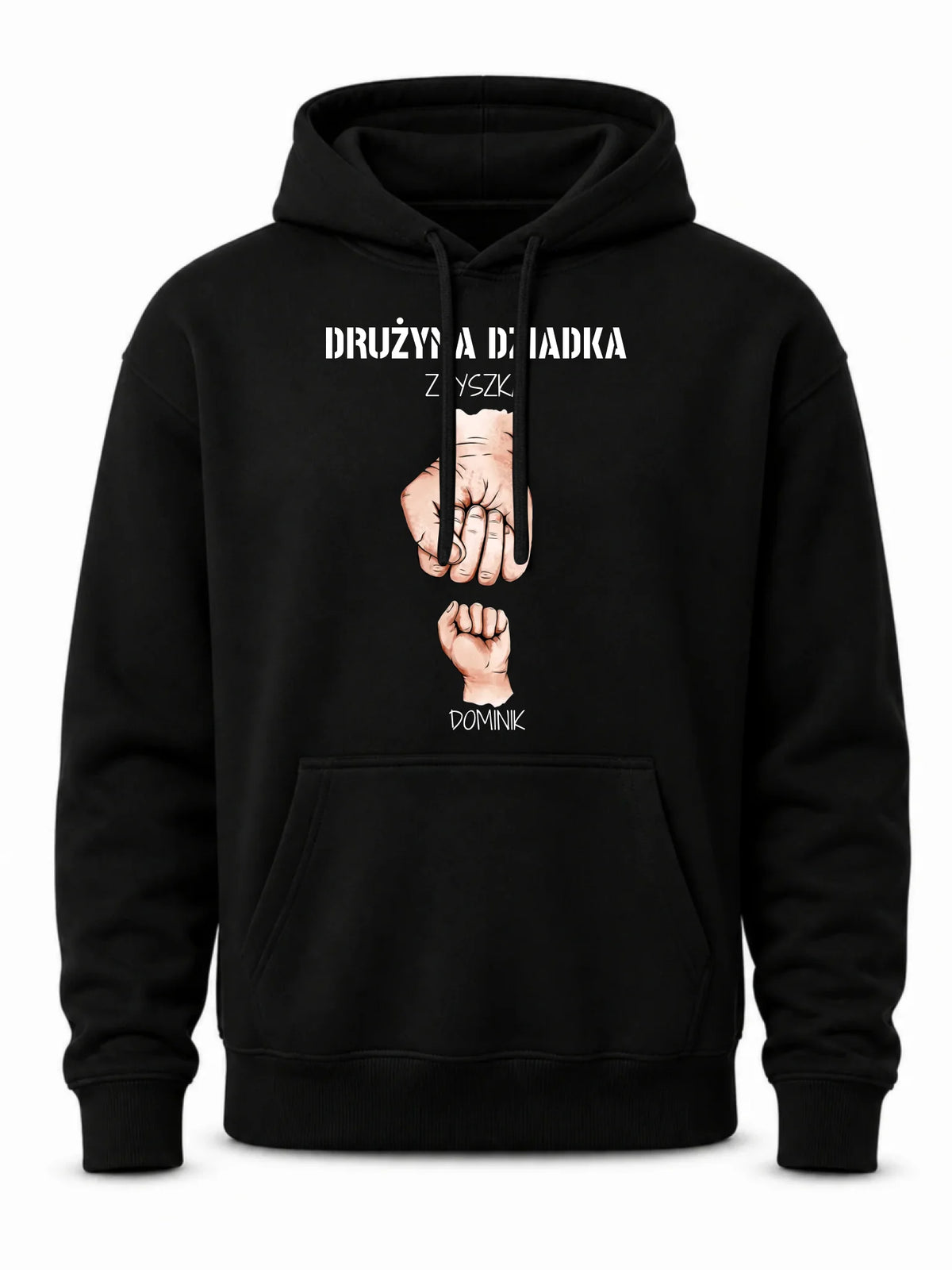 Bluza z kapturem dla dziadka - Drużyna dziadka 1-6 imion wnuków - personalizowana D07