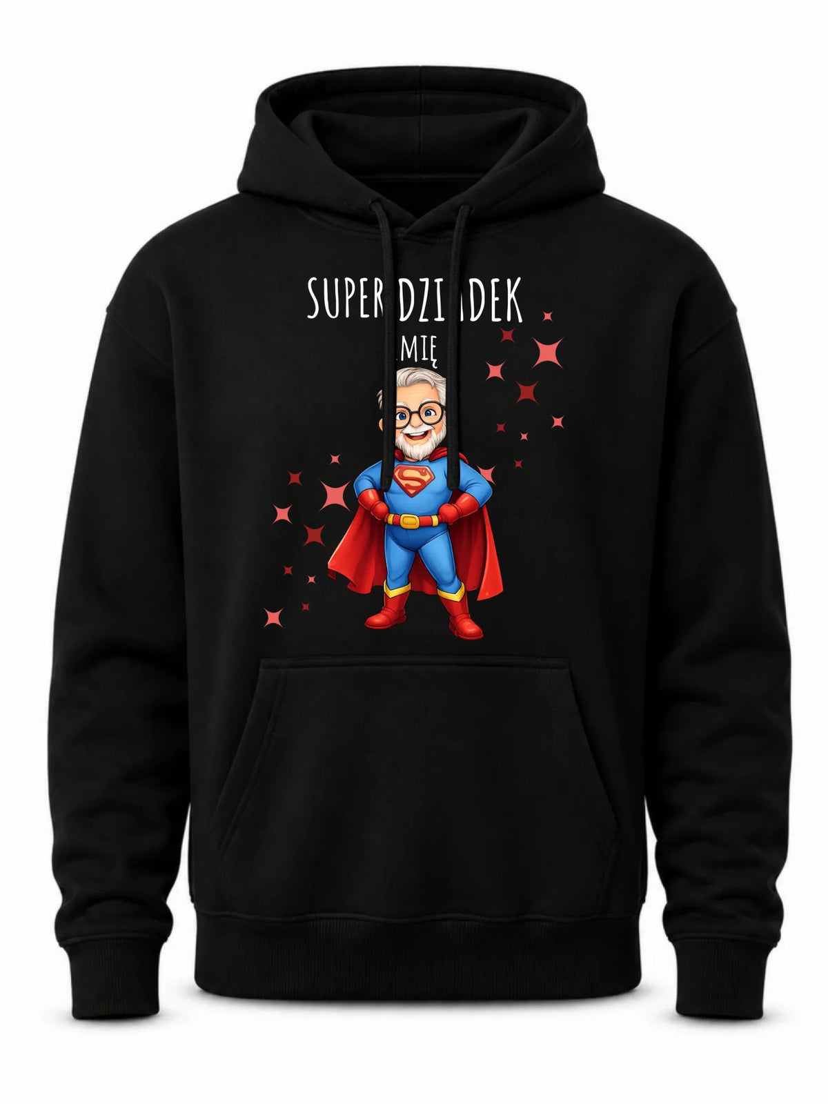 Bluza z kapturem dla dziadka - Super Dziadek - personalizowana D02