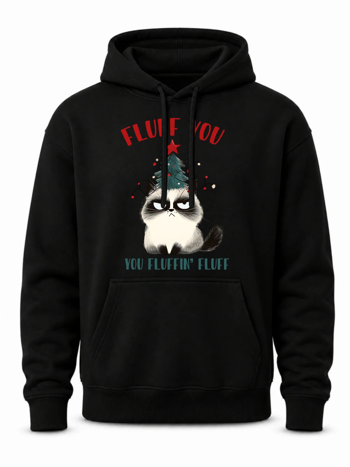 Bluza męska z kapturem świąteczna - Fluff You BN10