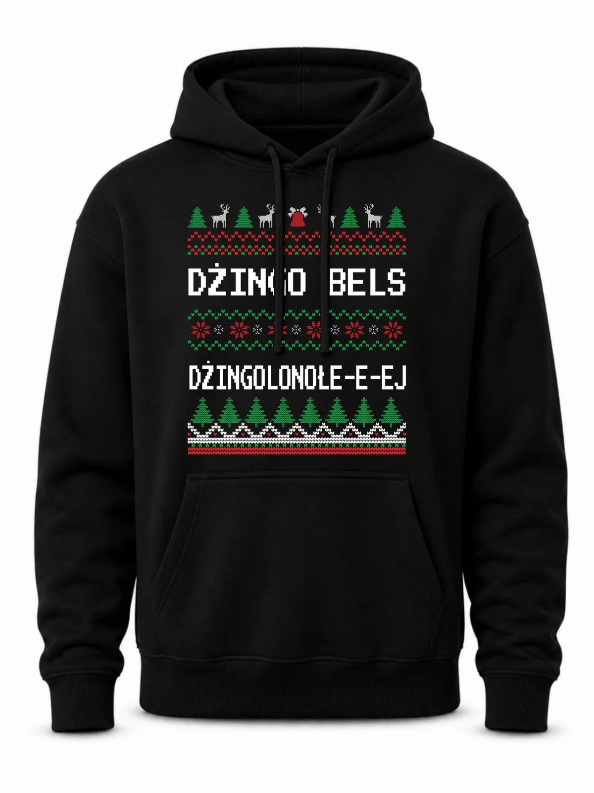 Bluza męska z kapturem świąteczna - prezent na Święta - Dżingo bels BN11