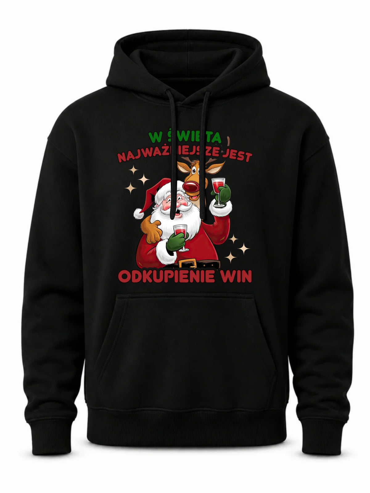 Bluza męska z kapturem świąteczna - W święta najważniejsze jest odkupienie win BN73