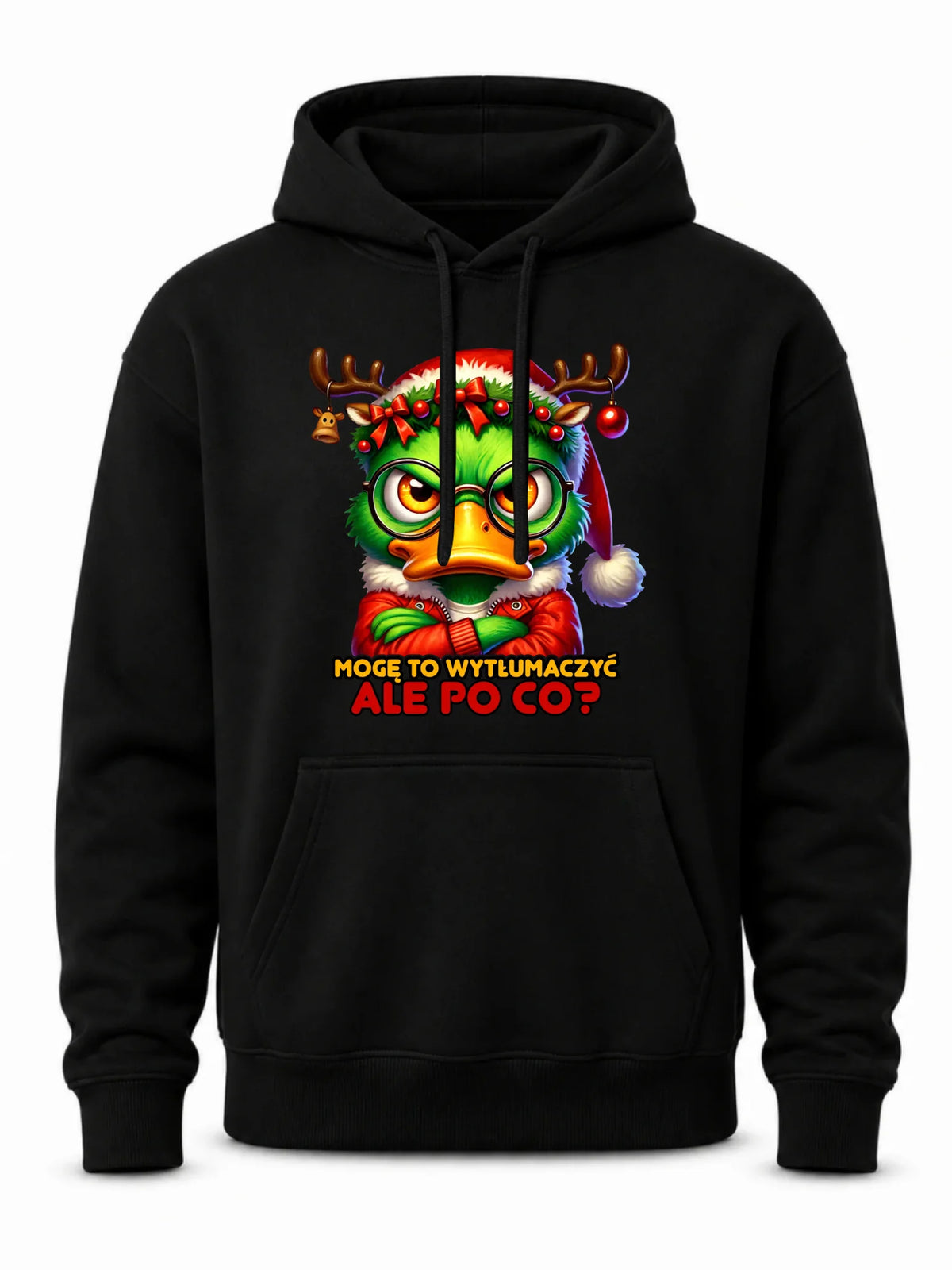 Bluza męska z kapturem świąteczna - Mogę to wytłumaczyć Ale po co? BN77