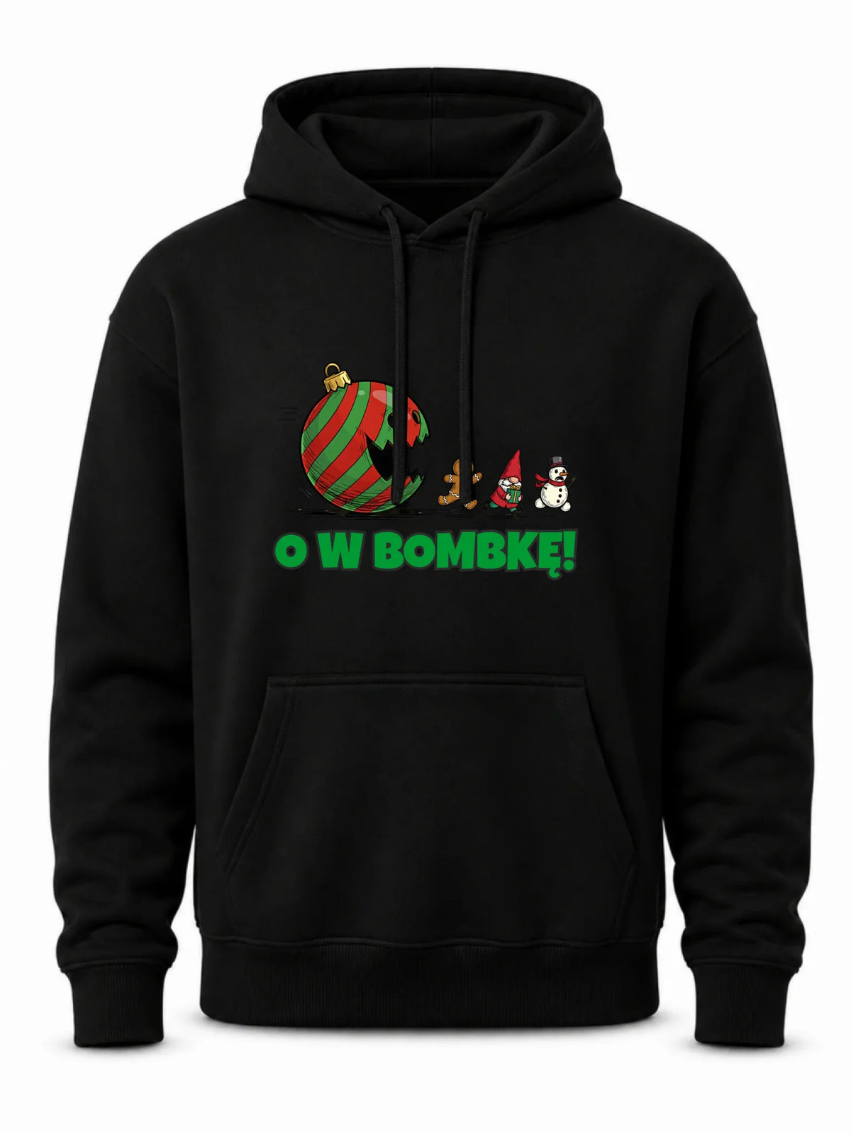 Bluza męska z kapturem świąteczna - O w bombkę BN142