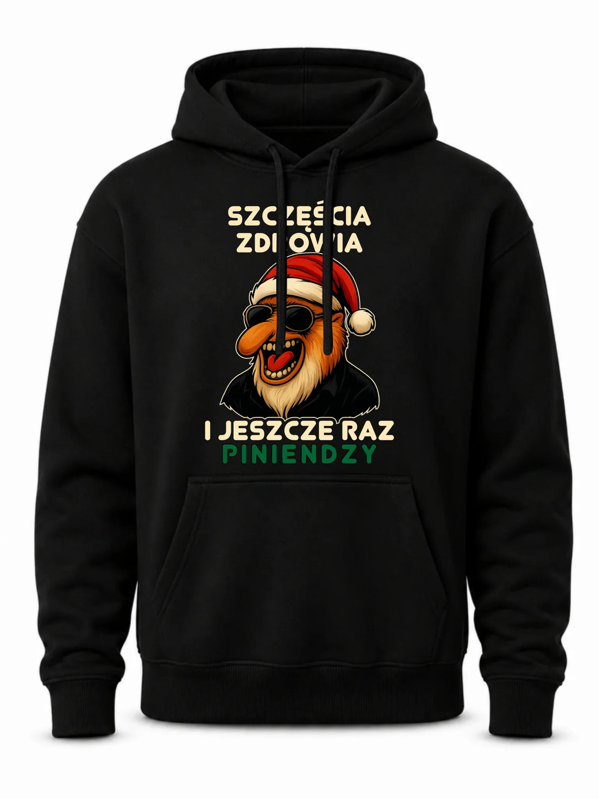Bluza męska z kapturem świąteczna - Janusz Nosacz - I jeszcze raz piniendzy BN111