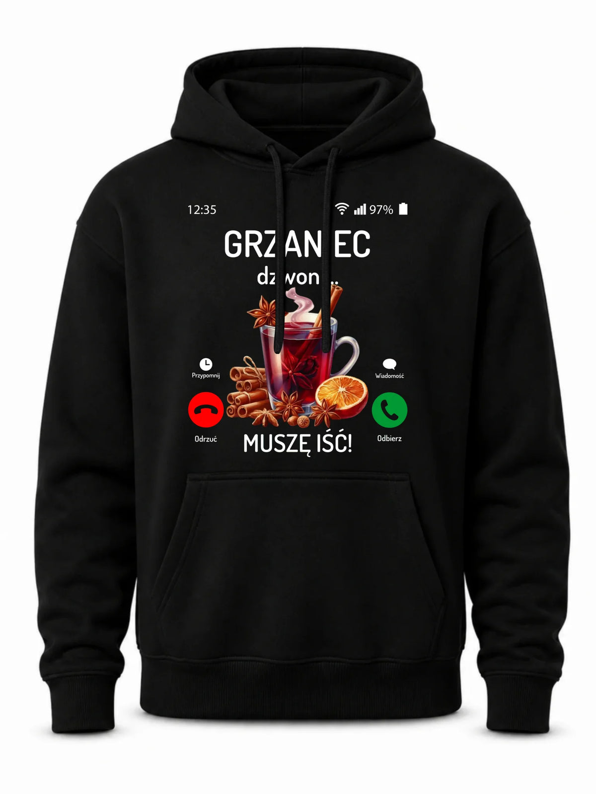 Bluza męska świąteczna - Grzaniec dzwoni, muszę iść BN127