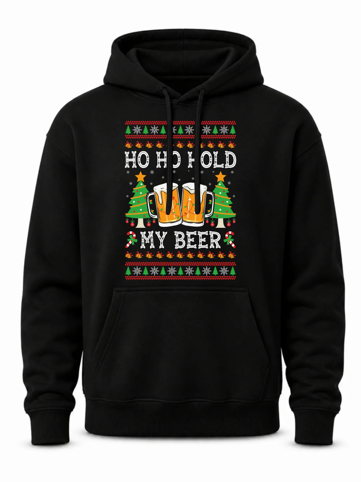 Bluza męska z kapturem świąteczna - Ho ho hold my beer BN131