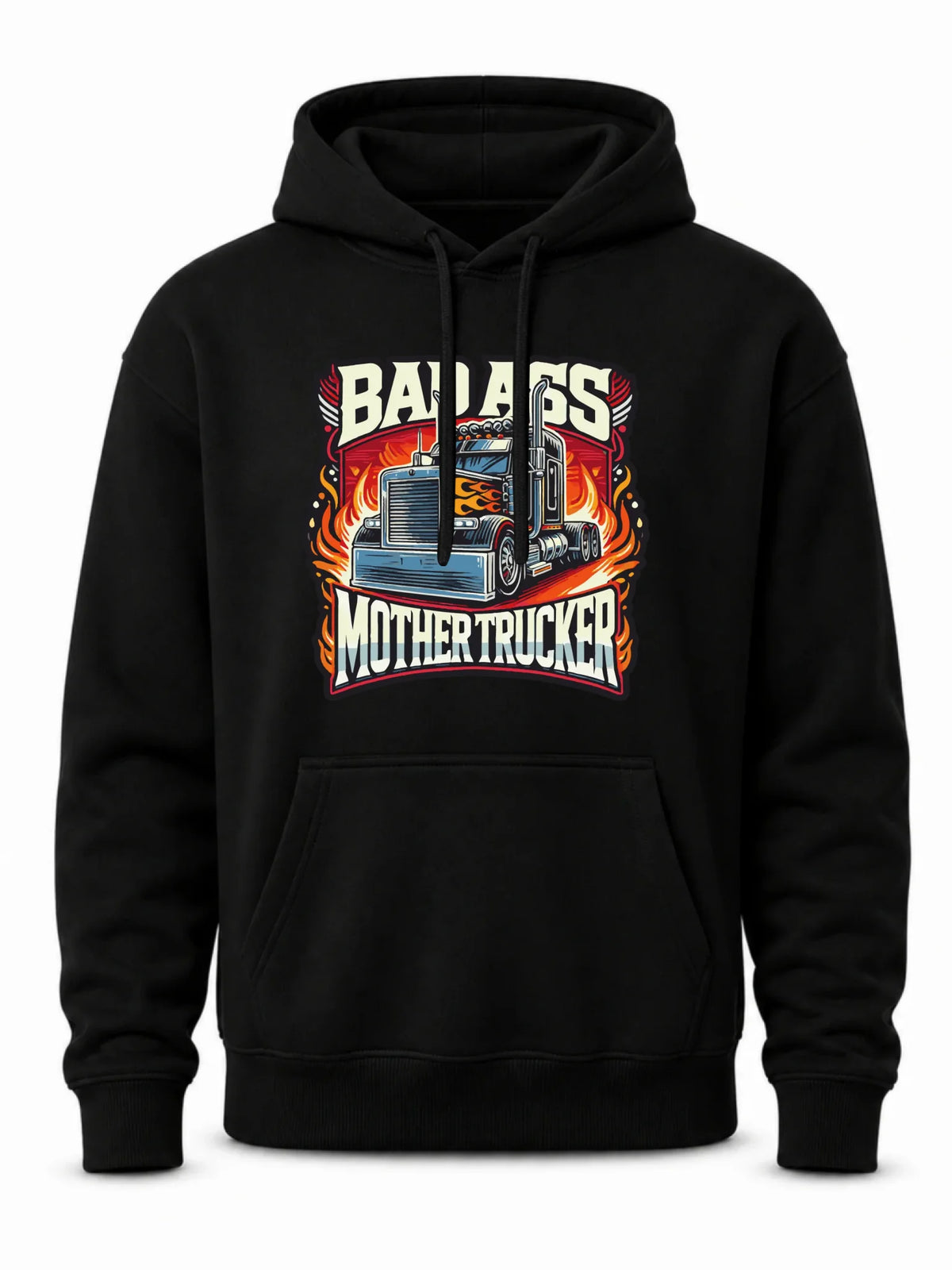 Bluza męska z kapturem dla kierowcy tira - Badass Mother Trucker ZKT04
