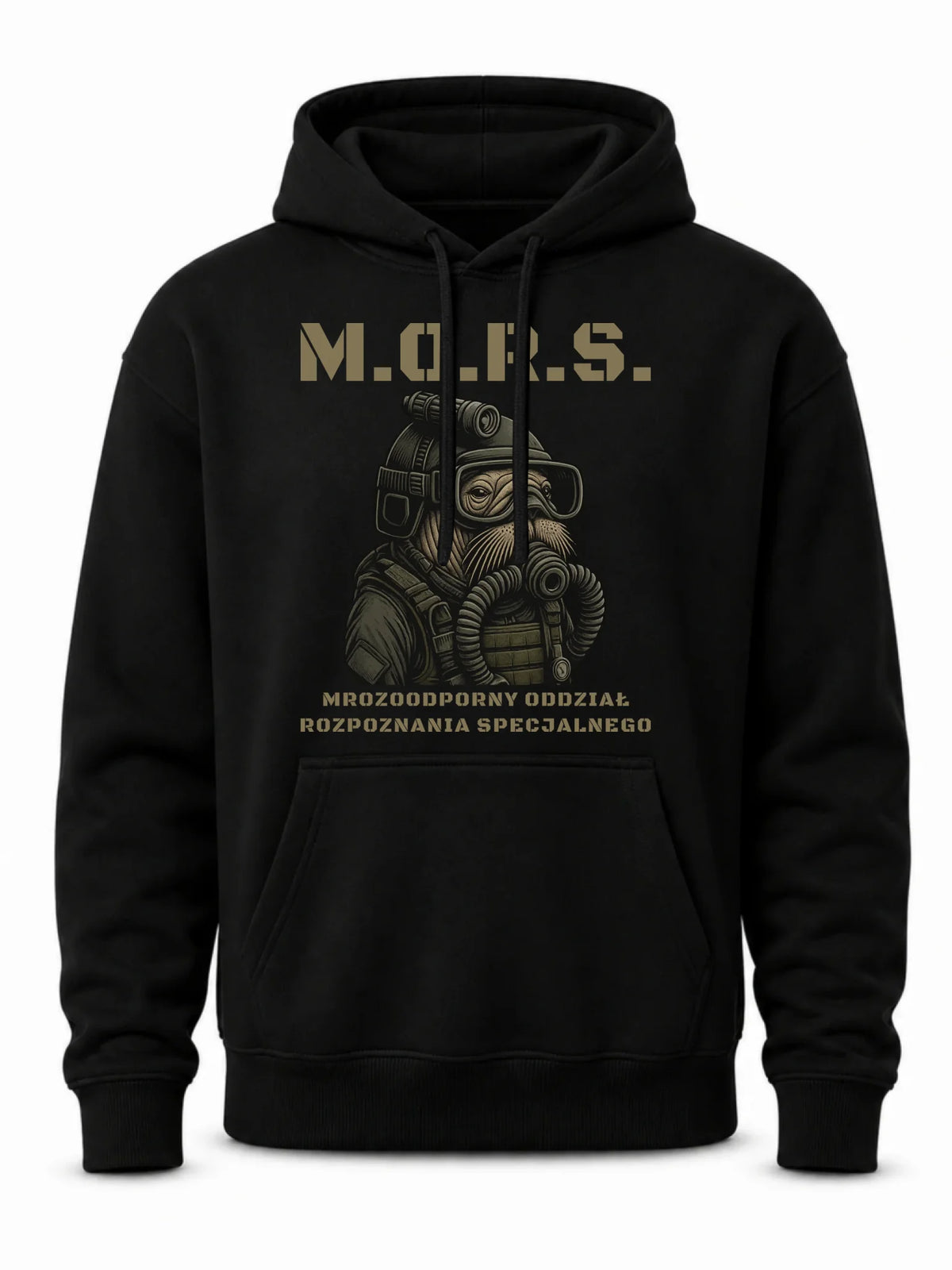 Bluza męska z kapturem - prezent dla morsa - M.O.R.S. Mrozoodporny Oddział Rozpoznania Specjalnego HM20