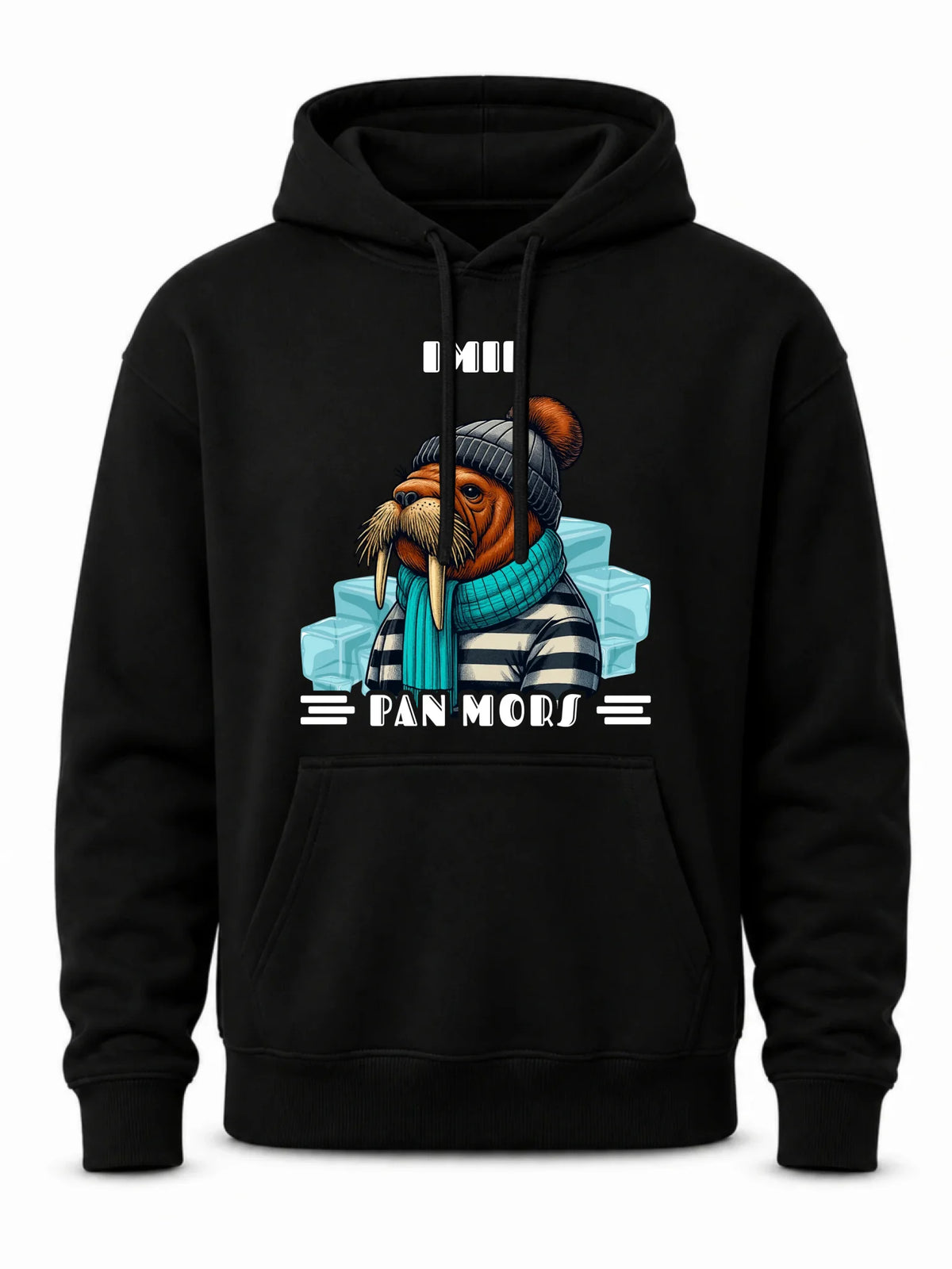 Bluza męska z kapturem - prezent dla morsa - Pan Mors - personalizowana HM15