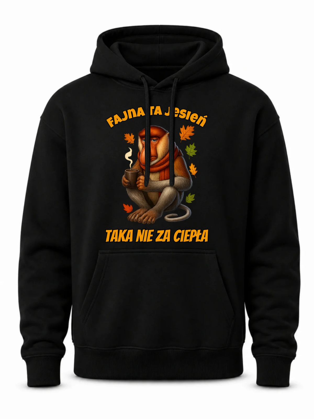 Bluza męska z kapturem jesienna - Janusz Nosacz - Fajna ta jesień, taka nie za ciepła JS21