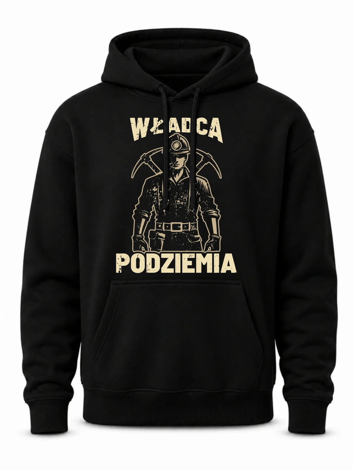 Bluza męska z kapturem - prezent dla górnika - Władca podziemia G25