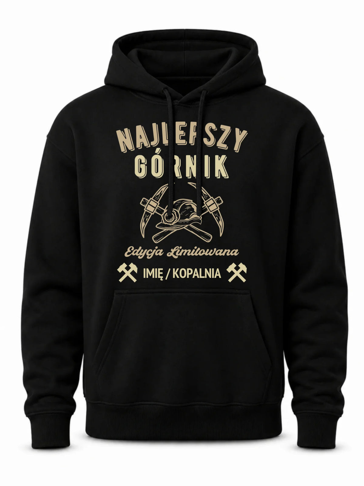 Bluza męska z kapturem - prezent dla górnika - Najlepszy górnik - personalizowana G27