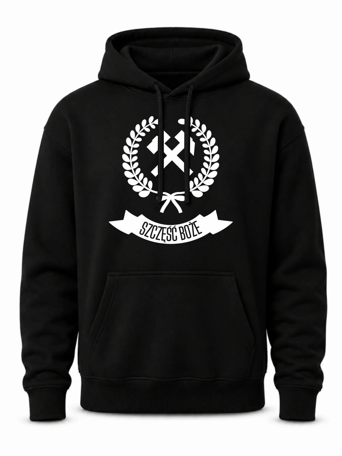 Bluza męska z kapturem - prezent dla górnika - Szczęść Boże G02