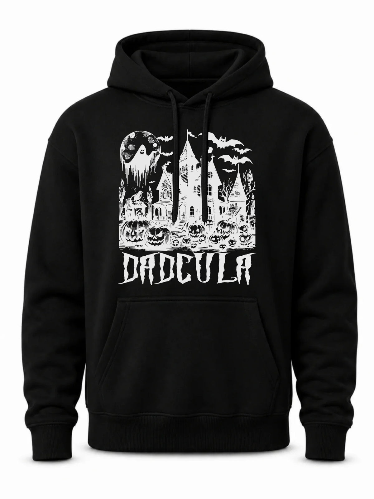 Bluza męska z kapturem na Halloween dla taty -  Upiorny dom - Dadcula HL19