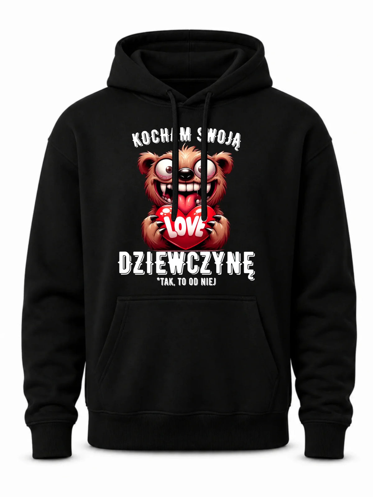 Bluza męska z kapturem dla chłopaka - Kocham swoją dziewczynę W30